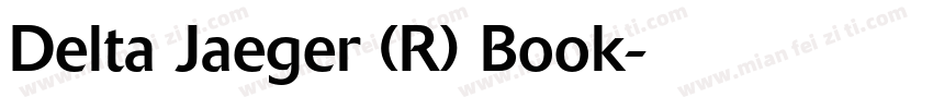 Delta Jaeger (R) Book字体转换